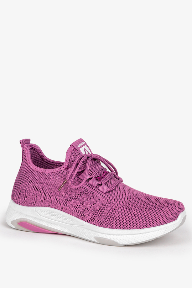 Fioletowe buty sportowe sznurowane Casu 22/3/21/V