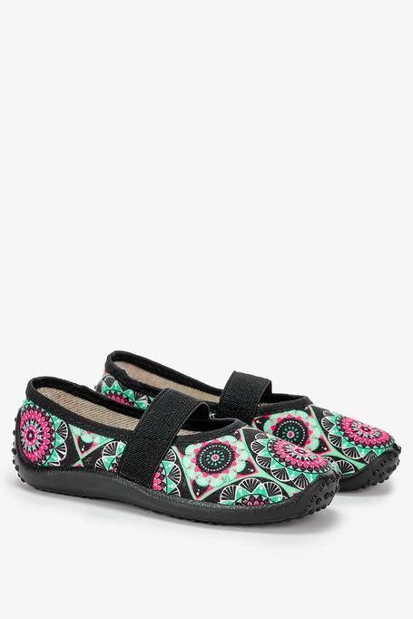 Zielone kapcie Zetpol z gumką Edyta 1789