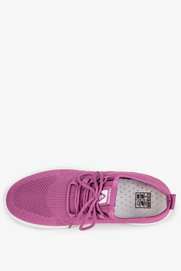 Fioletowe buty sportowe sznurowane Casu 22/3/21/V