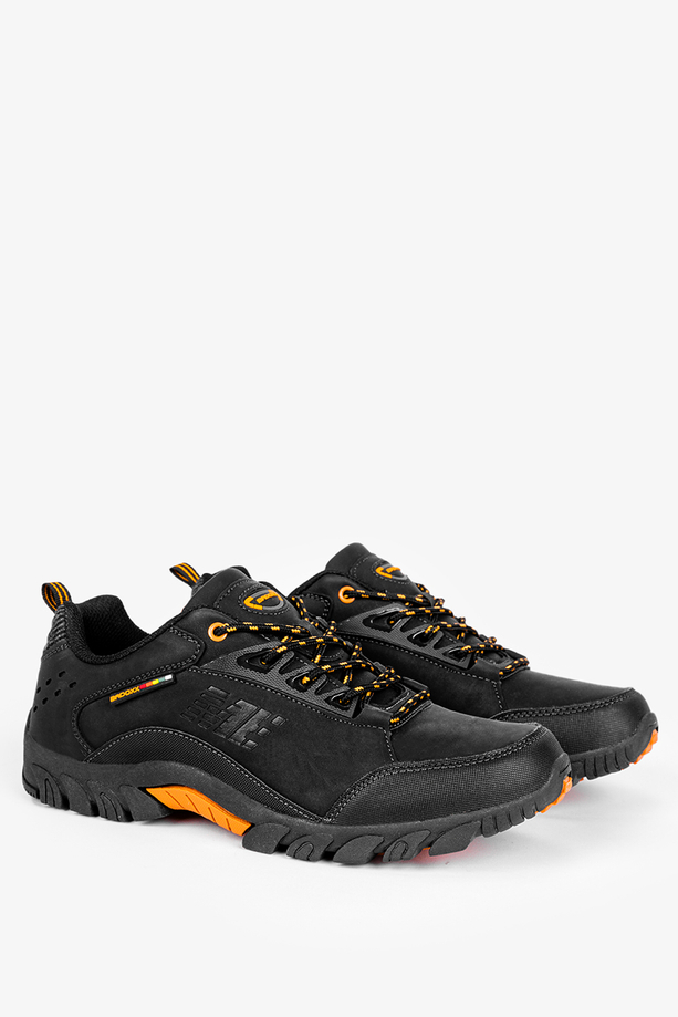 Czarne buty trekkingowe sznurowane Badoxx MXC8229/C