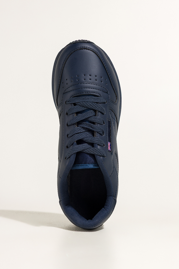 Granatowe sneakersy damskie buty sportowe sznurowane Carla 8210-6