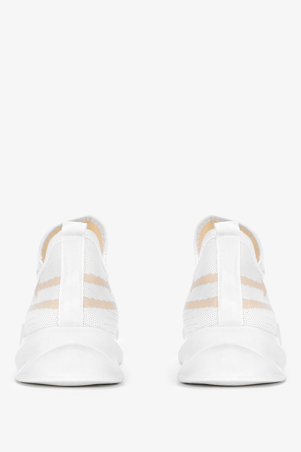 Białe buty sportowe sznurowane Casu 22/4/21/W