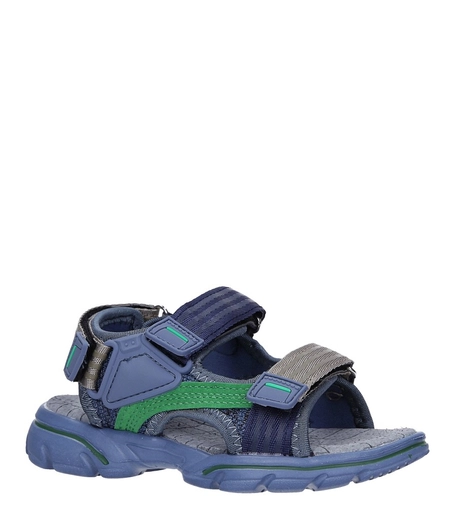 Granatowe sandały na rzepy Casu 7036