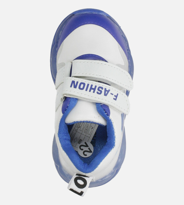 Białe buty sportowe na rzepy Casu A-228