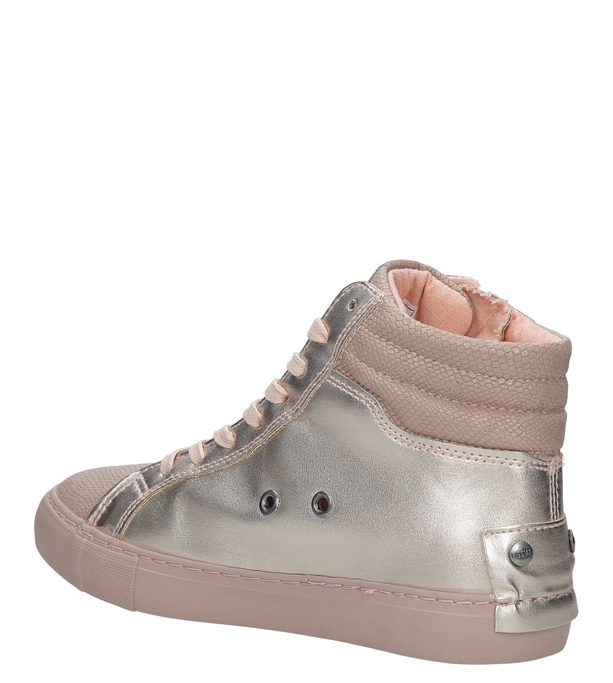Różowe sneakersy trampki sznurowane z ozdobnym suwakiem Big Star BB274729