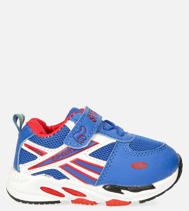 Niebieskie buty sportowe na rzep Casu 20P15/M