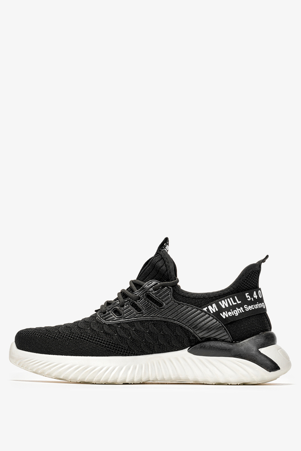 Czarne buty sportowe sznurowane Casu 23/4/21/B
