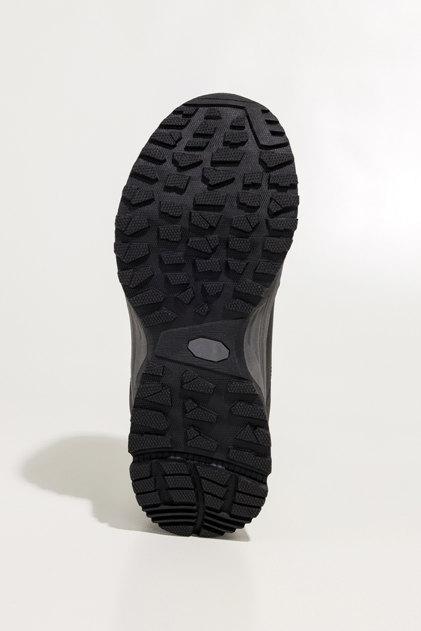 Zielone buty trekkingowe damskie buty sportowe softshell na bieżnikowanej podeszwie sznurowane czarne wstawki Carla 1540