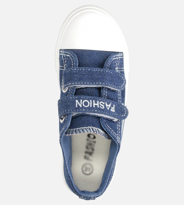 Niebieskie trampki na rzepy Casu 20O25/M/8