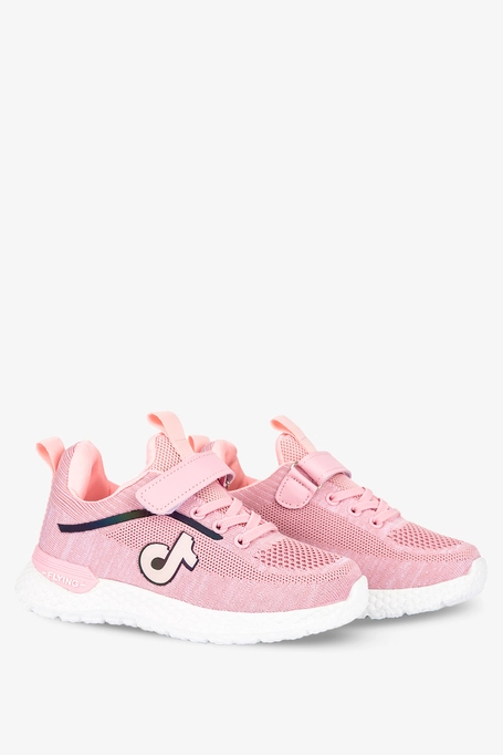 Różowe buty sportowe na rzep Casu 940A