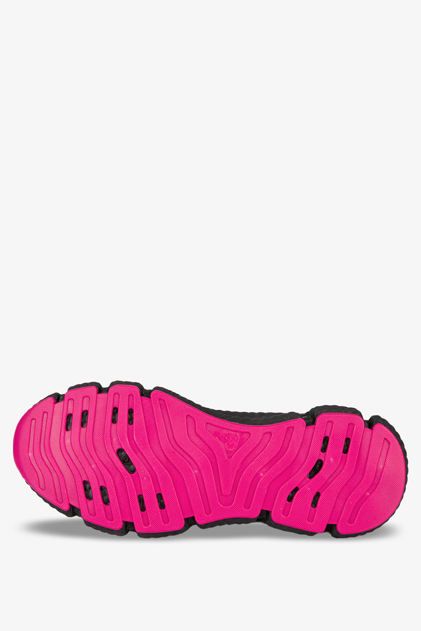 Czarne sneakersy na platformie buty sportowe sznurowane Casu YF607-5A