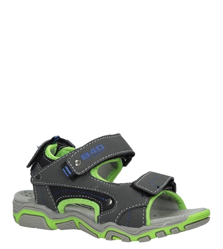 Szare sandały na rzepy Casu 3SD9137