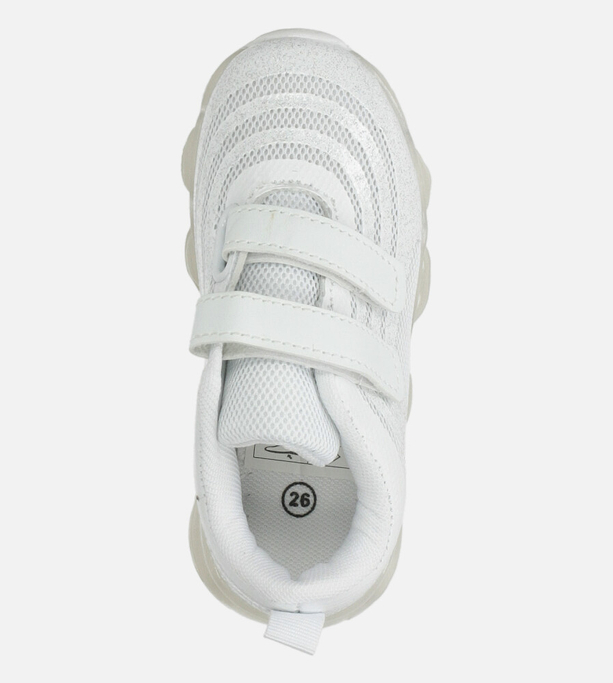 Białe buty sportowe na rzep Casu 788-A