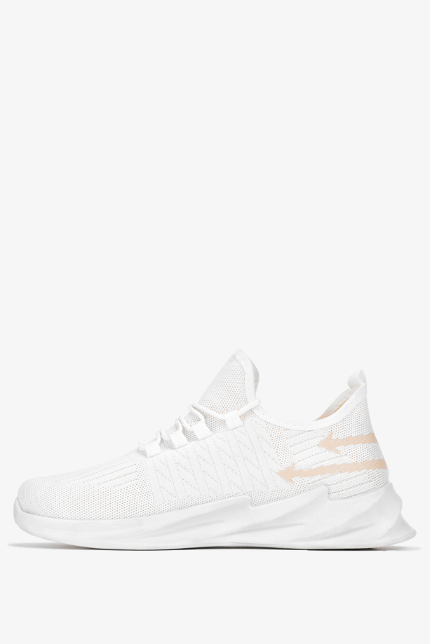 Białe buty sportowe sznurowane Casu 22/4/21/W