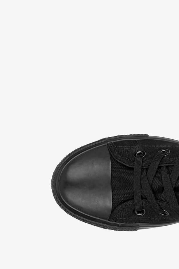 Czarne trampki wysokie damskie sznurowane Casu XH8502