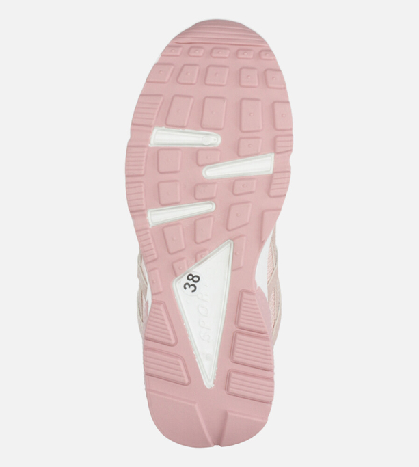 Różowe buty sportowe sneakersy sznurowane Casu WL-9