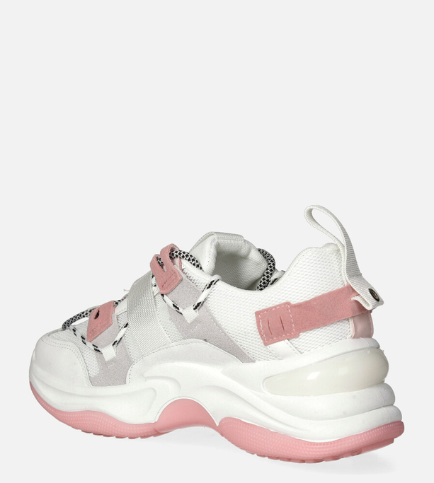 Białe buty sportowe sneakersy sznurowane Casu 20G4/P