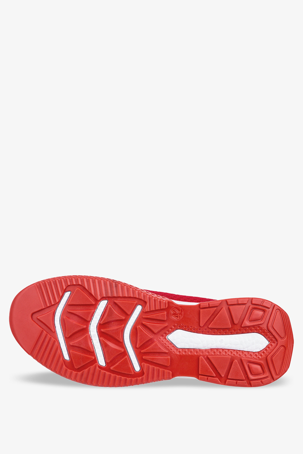 Czerwone buty sportowe sznurowane Casu 23-3-22-R/7