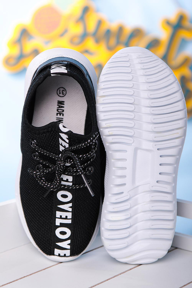 Czarne buty sportowe sznurowane Casu 20T1/M