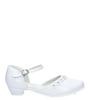 Białe buty komunijne z kwiatkami Casu 7KM-223