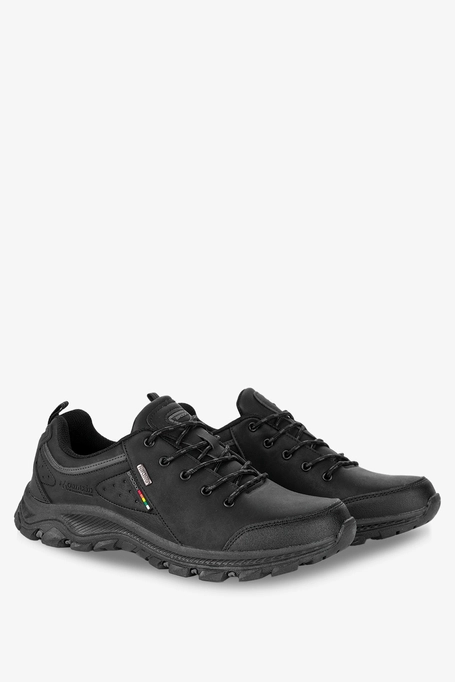 Czarne buty trekkingowe sznurowane Badoxx MXC8387-G
