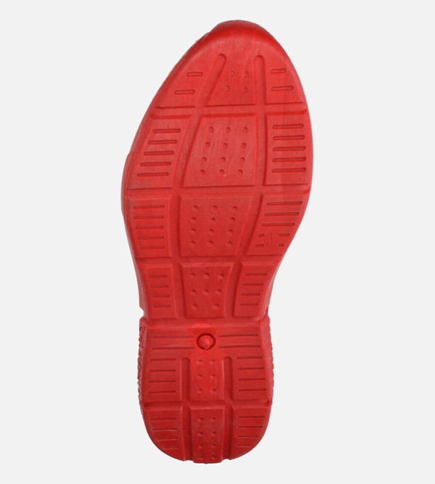 Czerwone buty sportowe sznurowane Casu YZ05-3