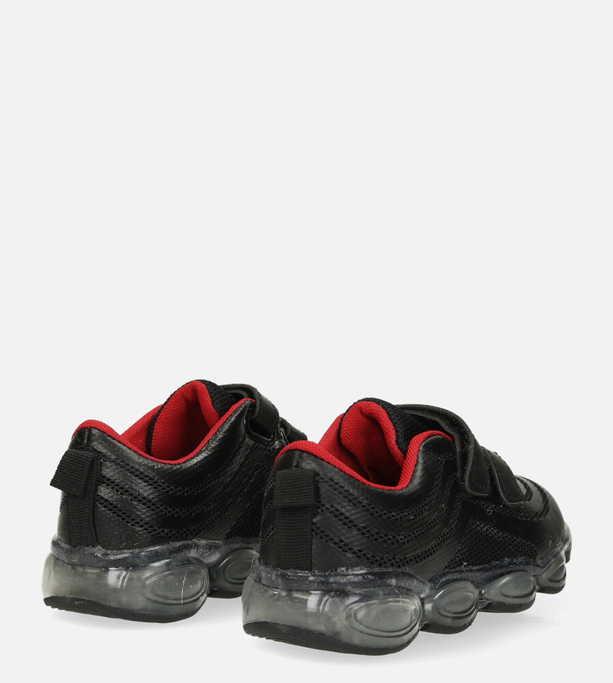Czarne buty sportowe na rzep Casu 788-B