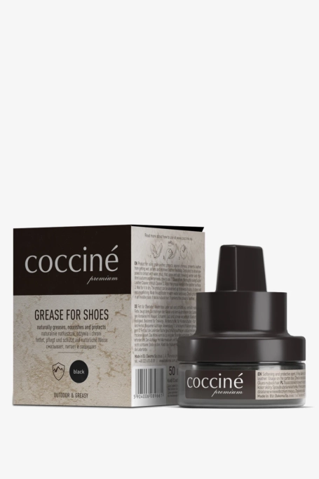 Tłuszcz ochronny do skór licowych czarny Coccine Grease for Shoes 50 ml