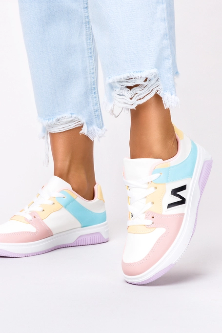 Wielokolorowe buty sportowe sznurowane Casu 11-3-22-N