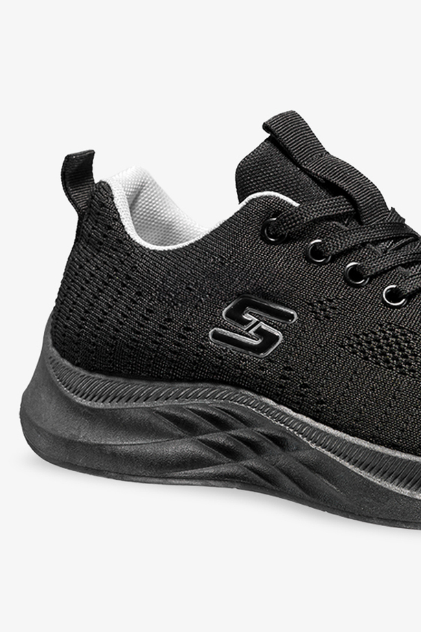Czarne sneakersy damskie buty sportowe sznurowane Casu 2834