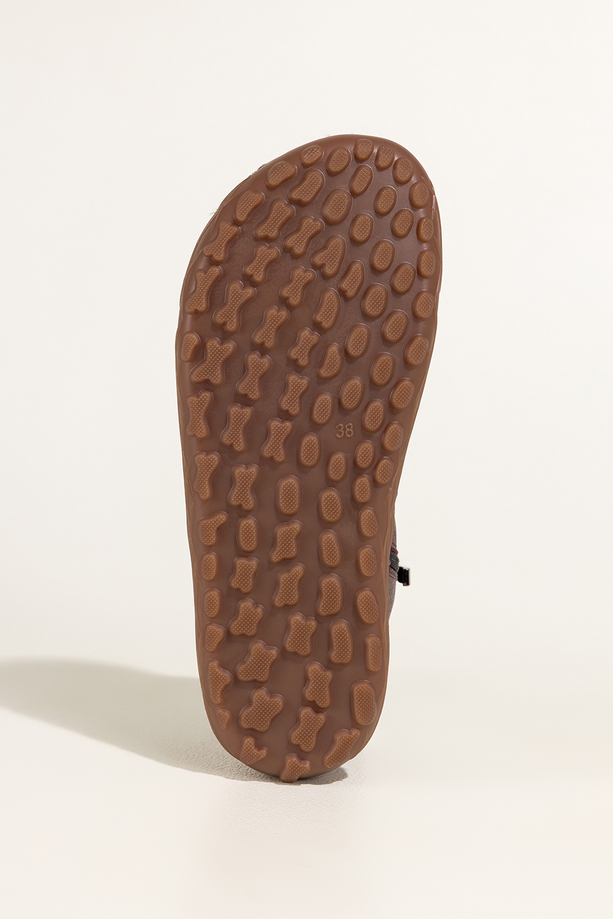 Bordowe botki barefoot skórzane damskie szerokie na elastycznej płaskiej podeszwie stalowa ozdoba puszyste sznurówki PRODUKT POLSKI Casu 69928