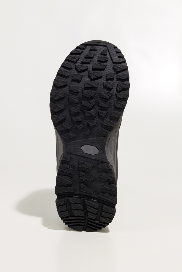 Niebieskie buty trekkingowe damskie buty sportowe softshell na bieżnikowanej podeszwie sznurowane czarne wstawki Carla 1540